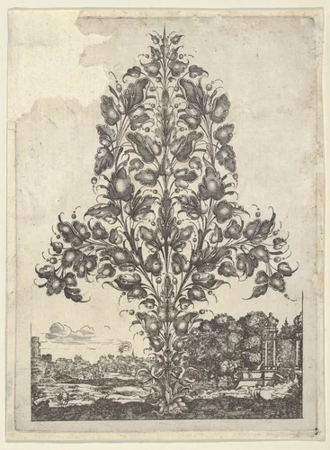 Goldsmith's Bouquet, from "Newes Lauberbuechlein" by Peter Aubry II, print, 1628-1666