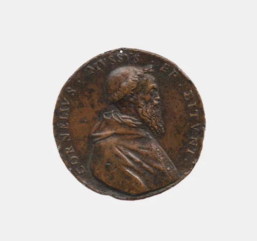 Cornelio Musso, Franciscan, Bishop of Bitonto 1544, d. 1574 by Unknown, metalwork, 1500-1599