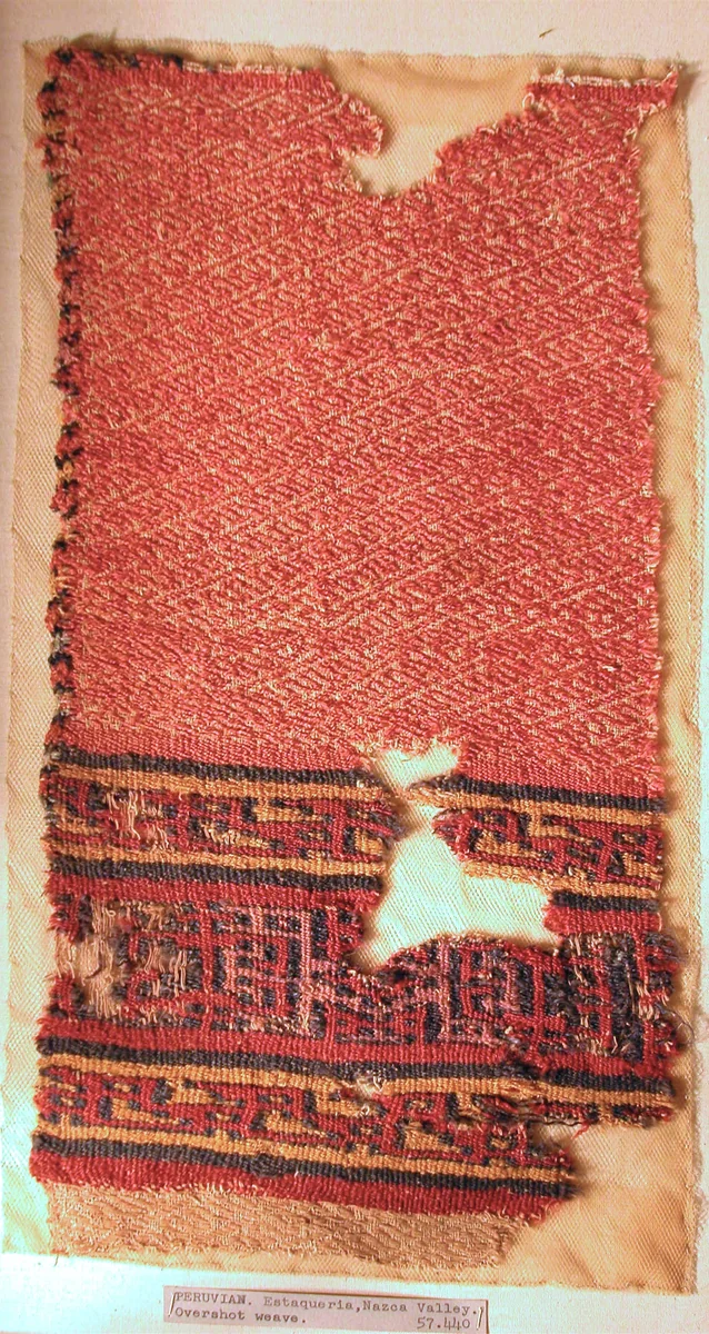 Fragment (Shawl) by Ica Peru, textile, 1000-1532