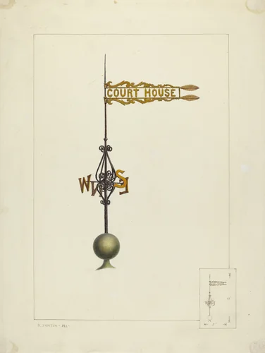 Weather Vane by Ralph Morton, index of american design, 1938