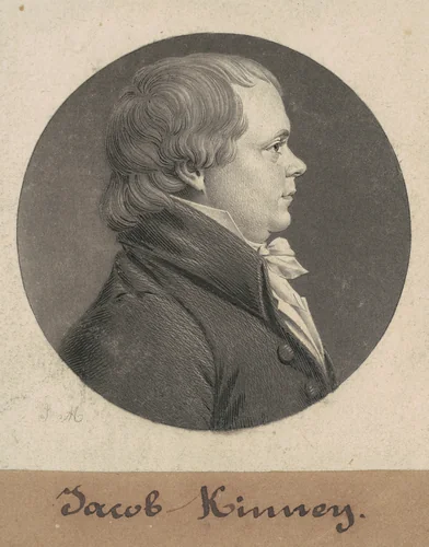Jacob Kinney by Charles B. J. Févret de Saint-Mémin, print, 1808