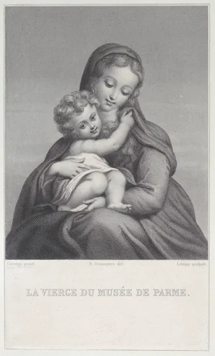 Virgin and Child (La Vierge du Musée de Parme) by Jean Marie Leroux, print, 1837