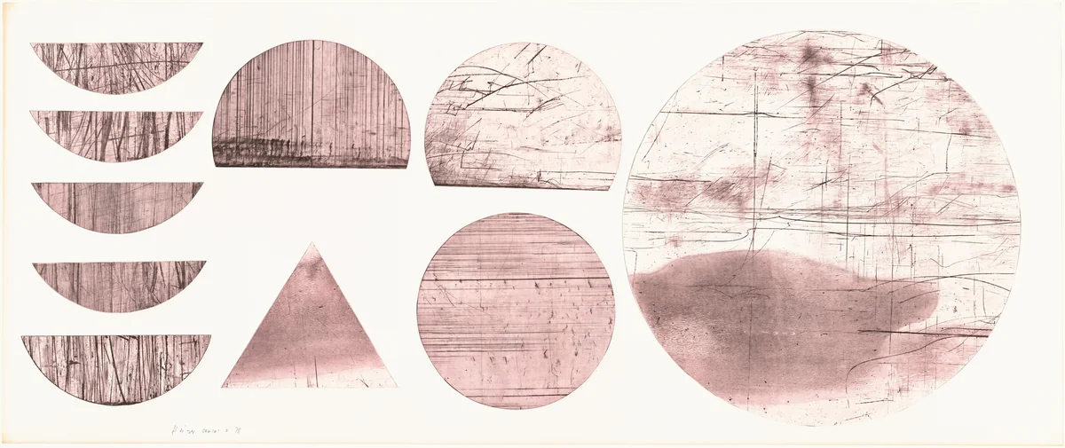 Scrap Metal Drypoint #2 by Michael Heizer, print, 1978
