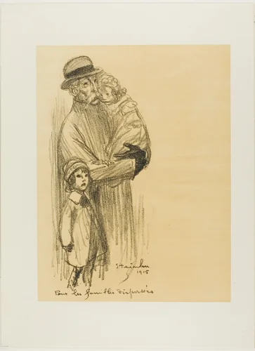 For Families That Are Separated by Théophile Alexandre Steinlen, print, 1915