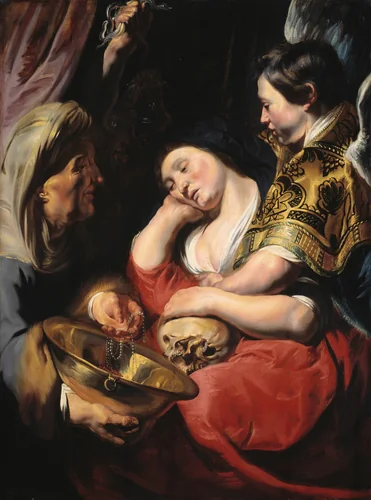 The Temptation of the Magdalene by Jacob Jordaens, painting, 1611-1622