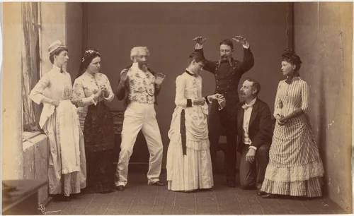 Fancy Ball, Indore by Raja Deen Dayal, photograph, 1886