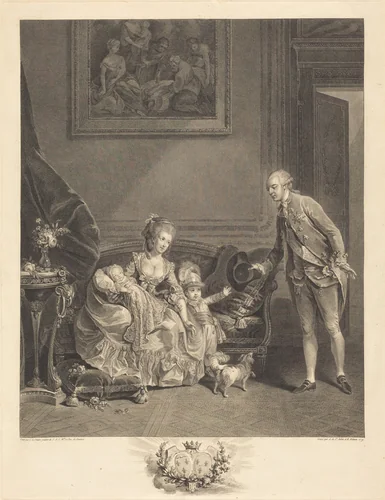 Le duc de Chartres, son epouse et ses enfants by Augustin de Saint-Aubin
Isidore-Stanislas Helman, print, 1779