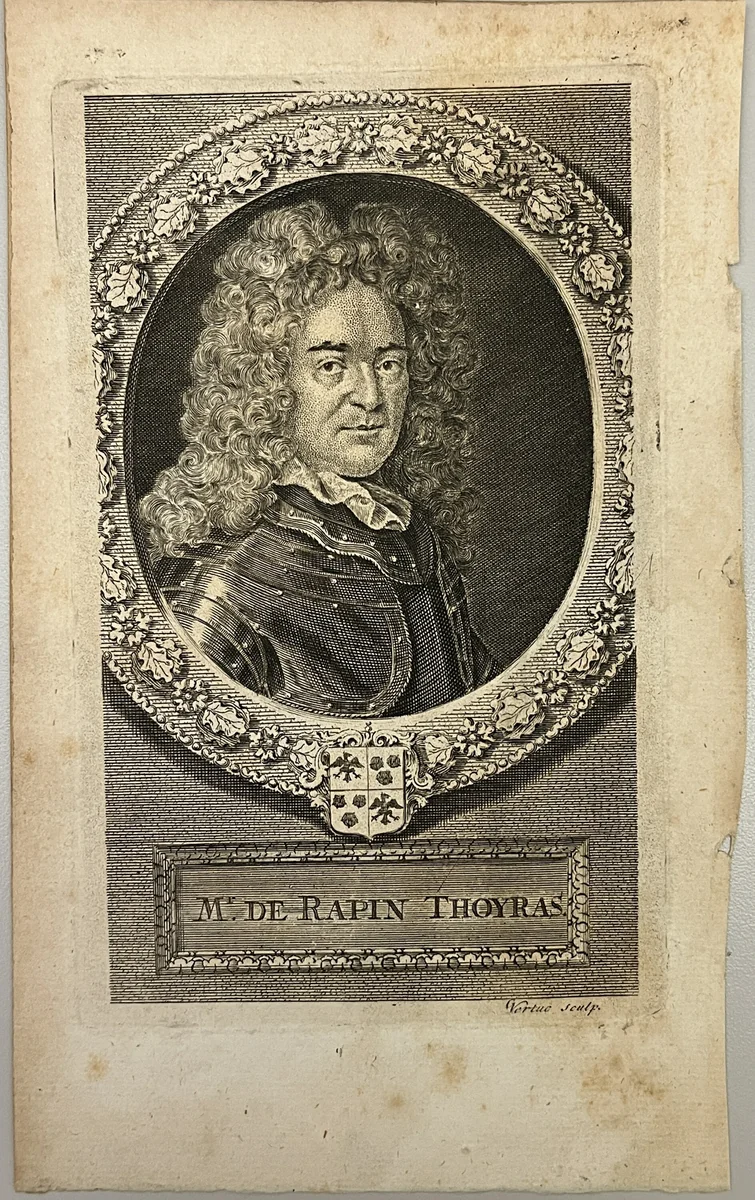 Mr. de Rapin Thoyras by George Vertue, other, 1684-1756