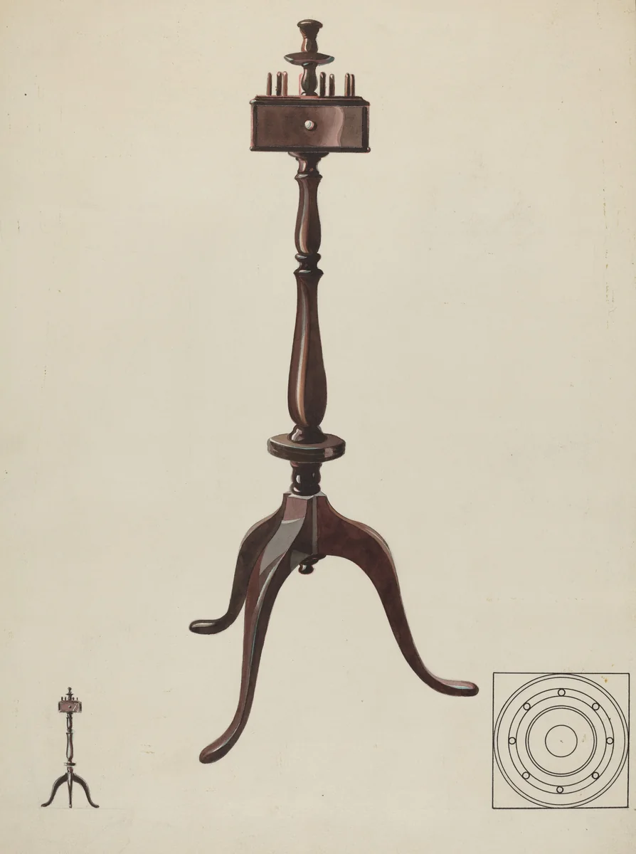 Sewing Stand by James H.C. Vail, index of american design, 1936
