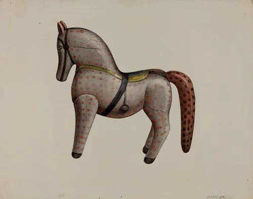 Toy Horse by Arsen Maralian, index of american design, 1935-1942