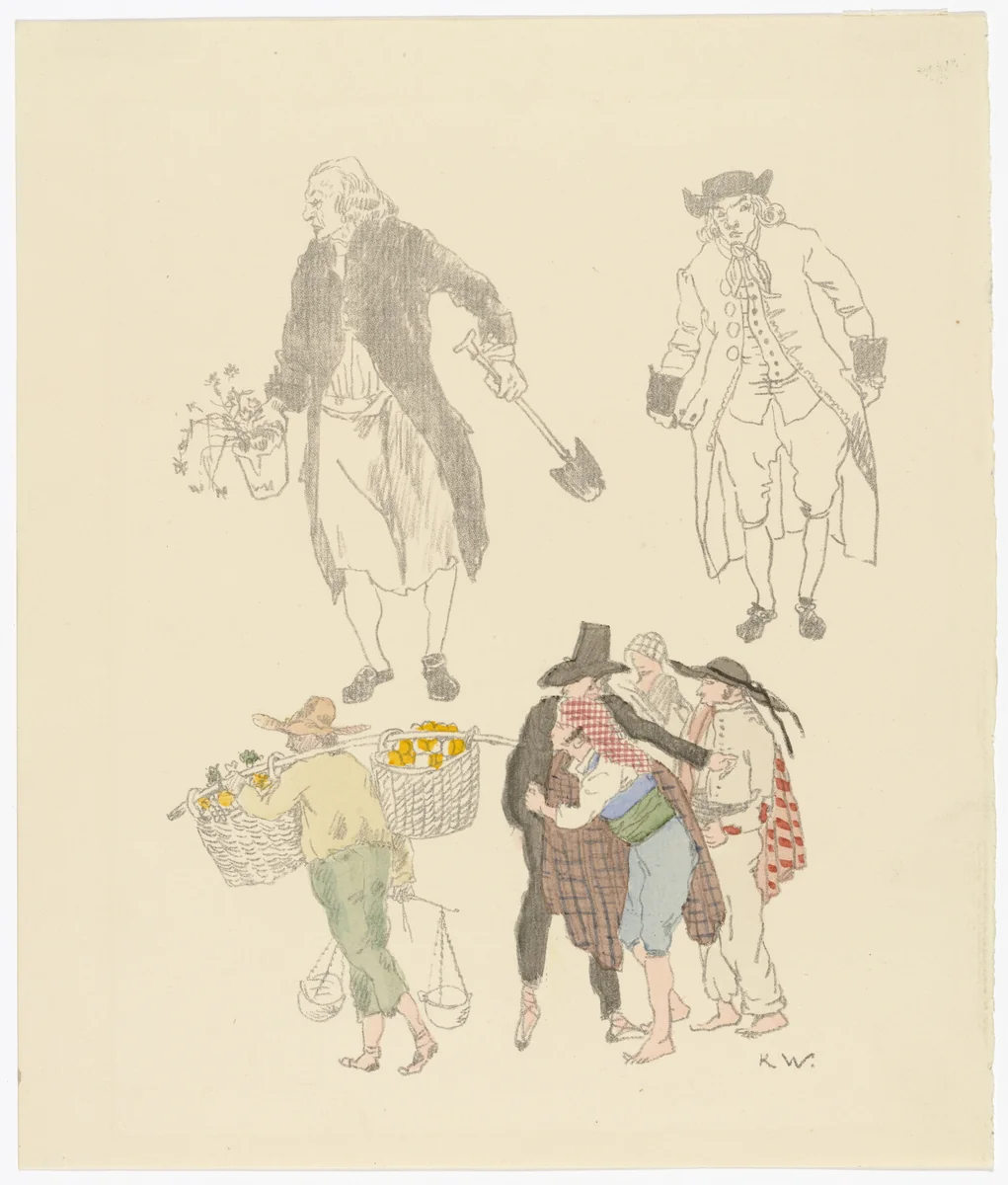 In the Park (Im Park) by Karl Walser, print, 1902