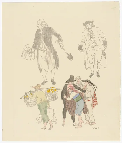 In the Park (Im Park) by Karl Walser, print, 1902