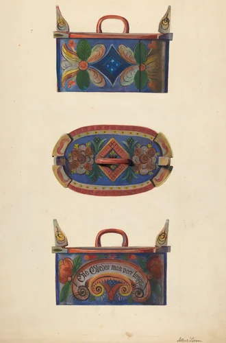 Sewing Box by Albert Levone, index of american design, 1936