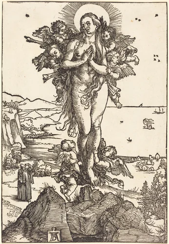The Elevation of Saint Mary Magdalene by Albrecht Dürer, print, 1504-1505