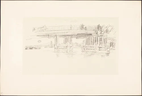 Old Battersea Bridge by James McNeill Whistler, portfolio, 1879-1887