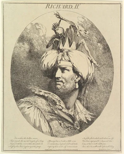 Richard II, from "Twelve Characters from Shakespeare" by John Hamilton Mortimer, print, 1775