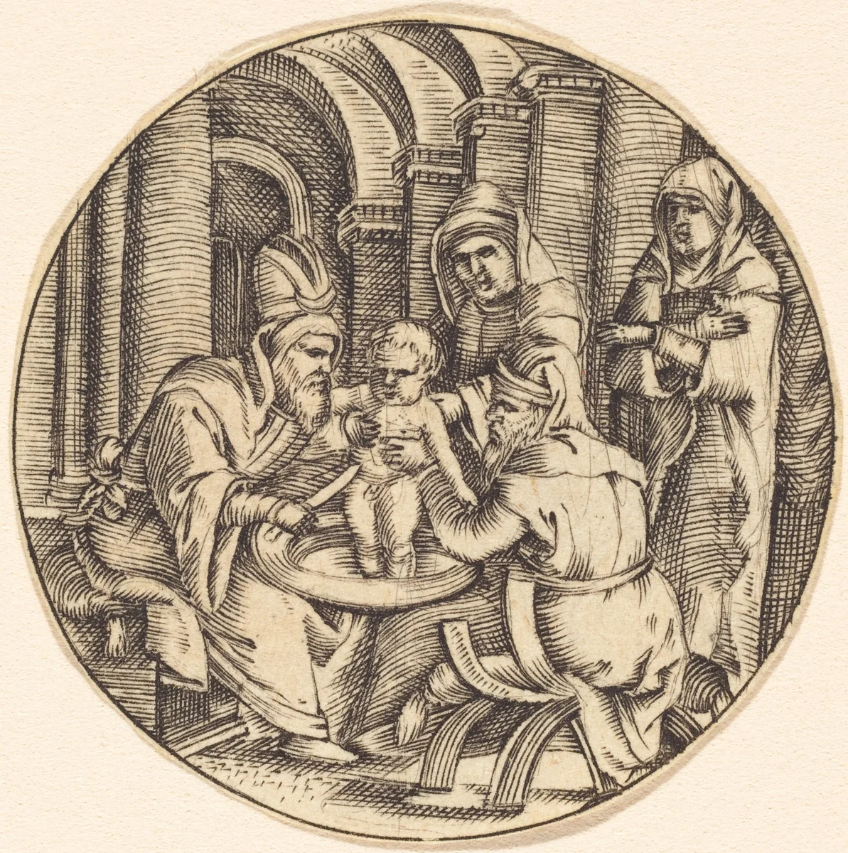 The Circumcision by Master IB, print, 1500-1599