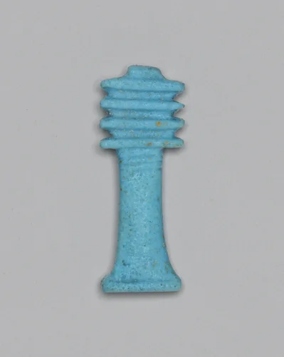 Amulet of a Djed Column by Egyptian, metalwork, -664--332