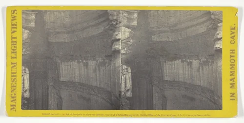 "Gorin's Dome", No. 18 from the series "Mammoth Cave Views" by Chas Waldack, photograph, 1866