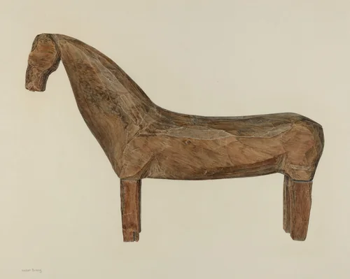 Horse Figure by Hester Duany, index of american design, 1940