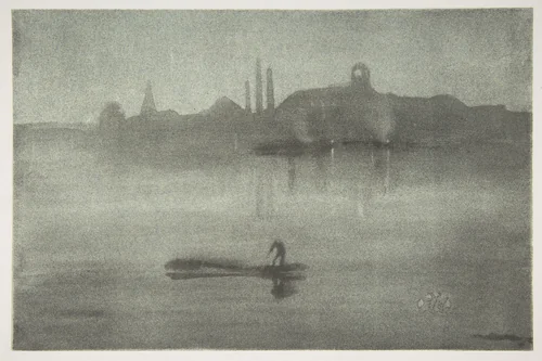 Nocturne (Nocturne: The Thames at Battersea) by James McNeill Whistler, print, 1878