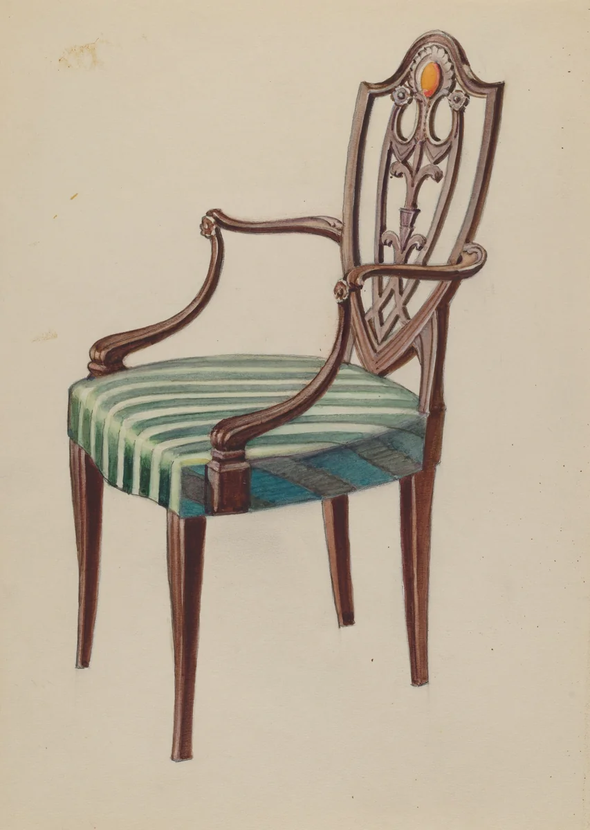 Side Chair by Nicholas Gorid, index of american design, 1935-1942