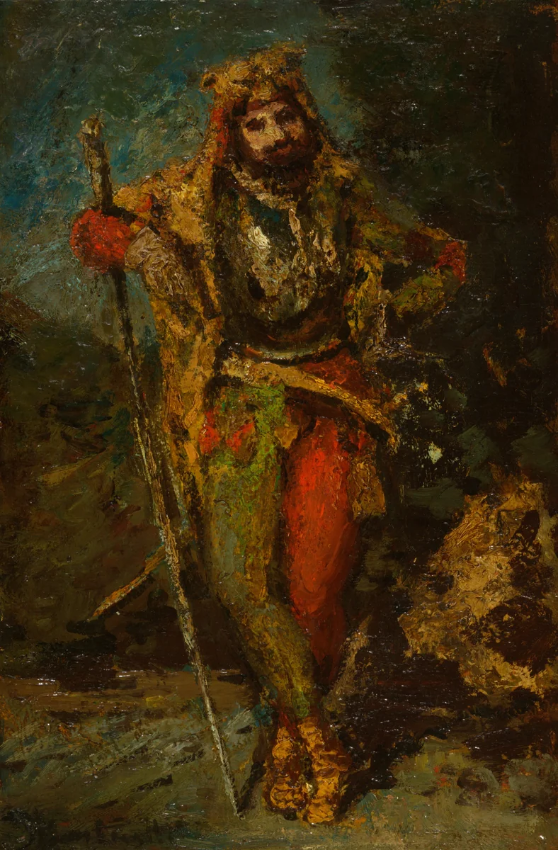 Mephisto from the Opera Faust by Adolphe Monticelli, painting, 1870-1886