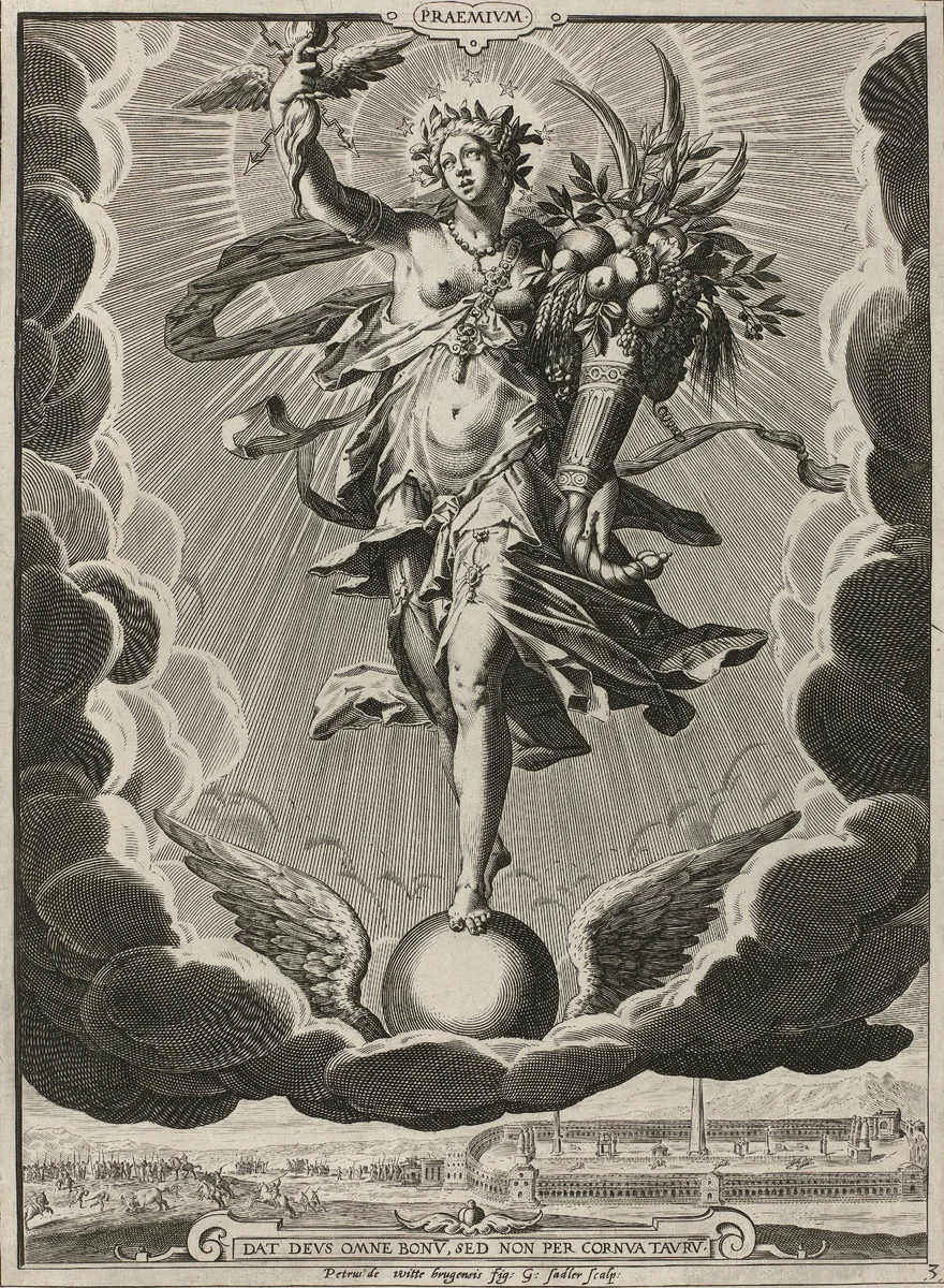 Beloning / Praemium by Unknown, print, 1580-1600
