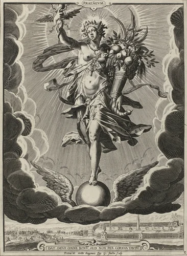 Beloning / Praemium by Unknown, print, 1580-1600