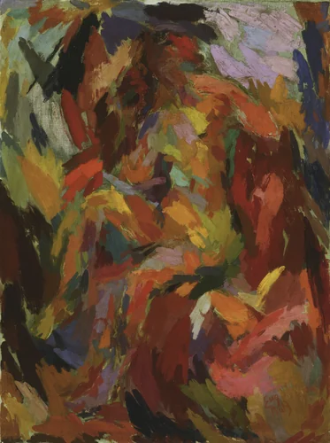 Actress Dressing by Eugenie Baizerman, painting, 1945