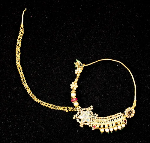 Nose Ring (Nath) by India Rajasthan, metalwork, 1801-1900