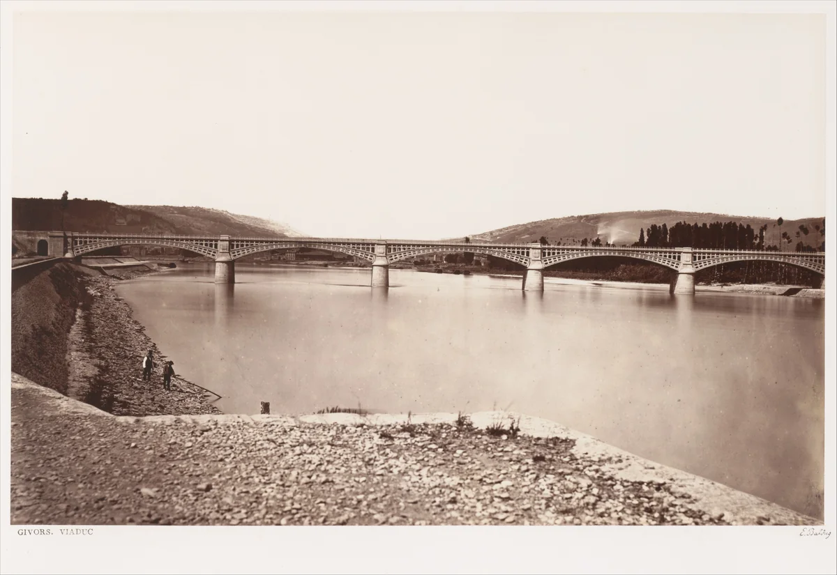 Givors, Viaduc by Edouard Baldus, photograph, 1860-1862