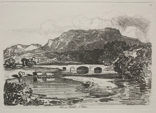 Liber Studiorum: Tan y Beolch, North Wales by John Sell Cotman, print, 1838