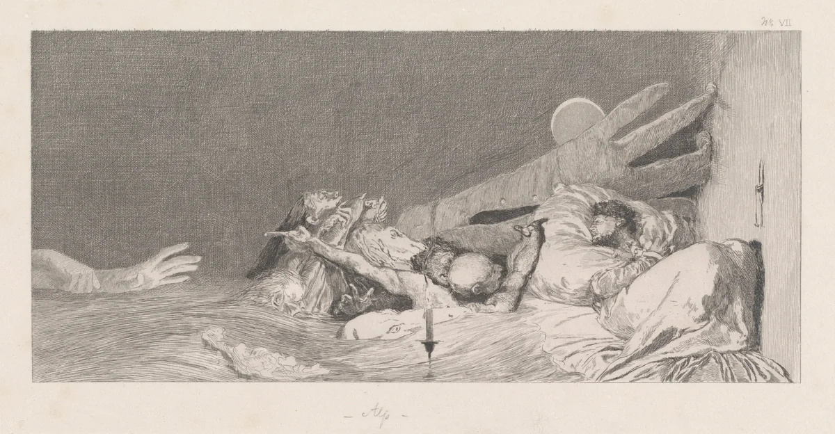 Anxieties (Ängste) by Max Klinger, portfolio, 1878-1880