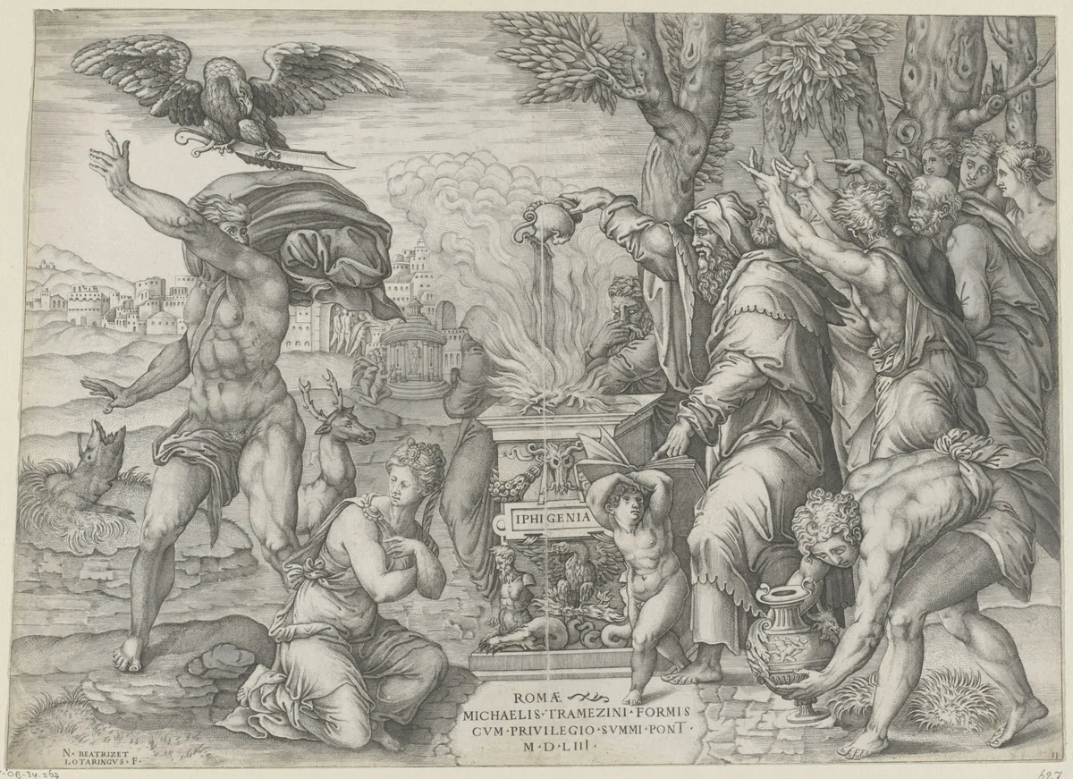 Offer van Iphigenia by Unknown, print, 1553