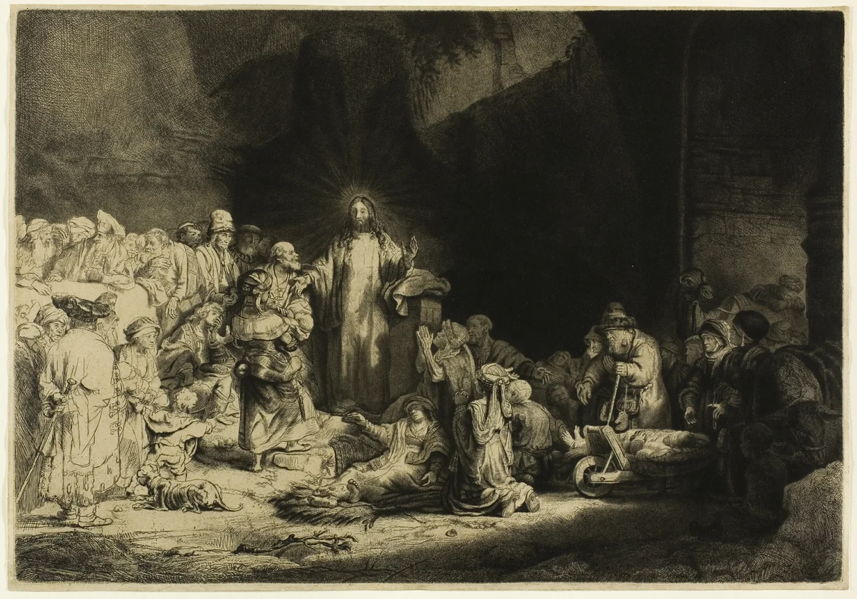 The Hundred Guilder Print by Rembrandt van Rijn, print, 1626-1669