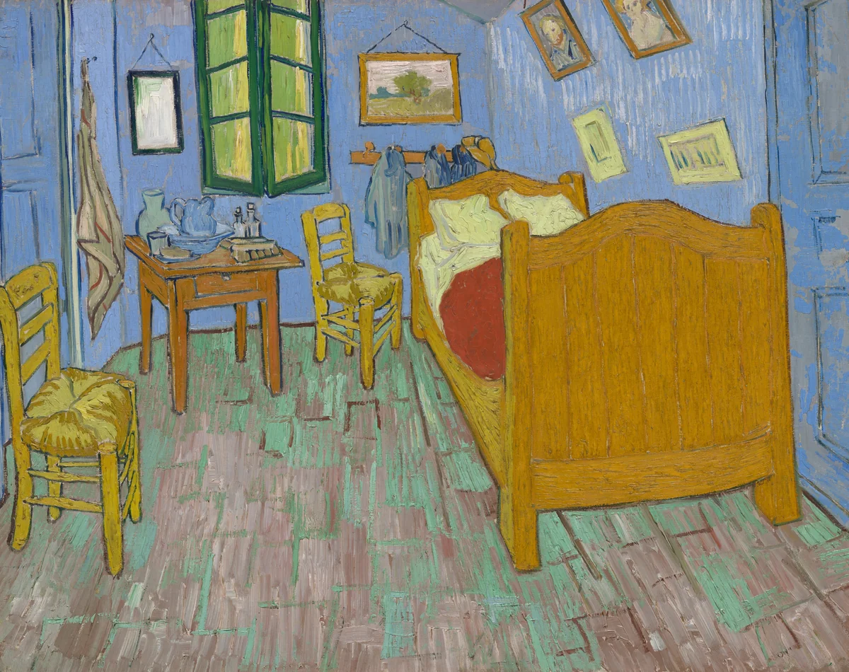 The Bedroom by Vincent van Gogh, painting, 1889