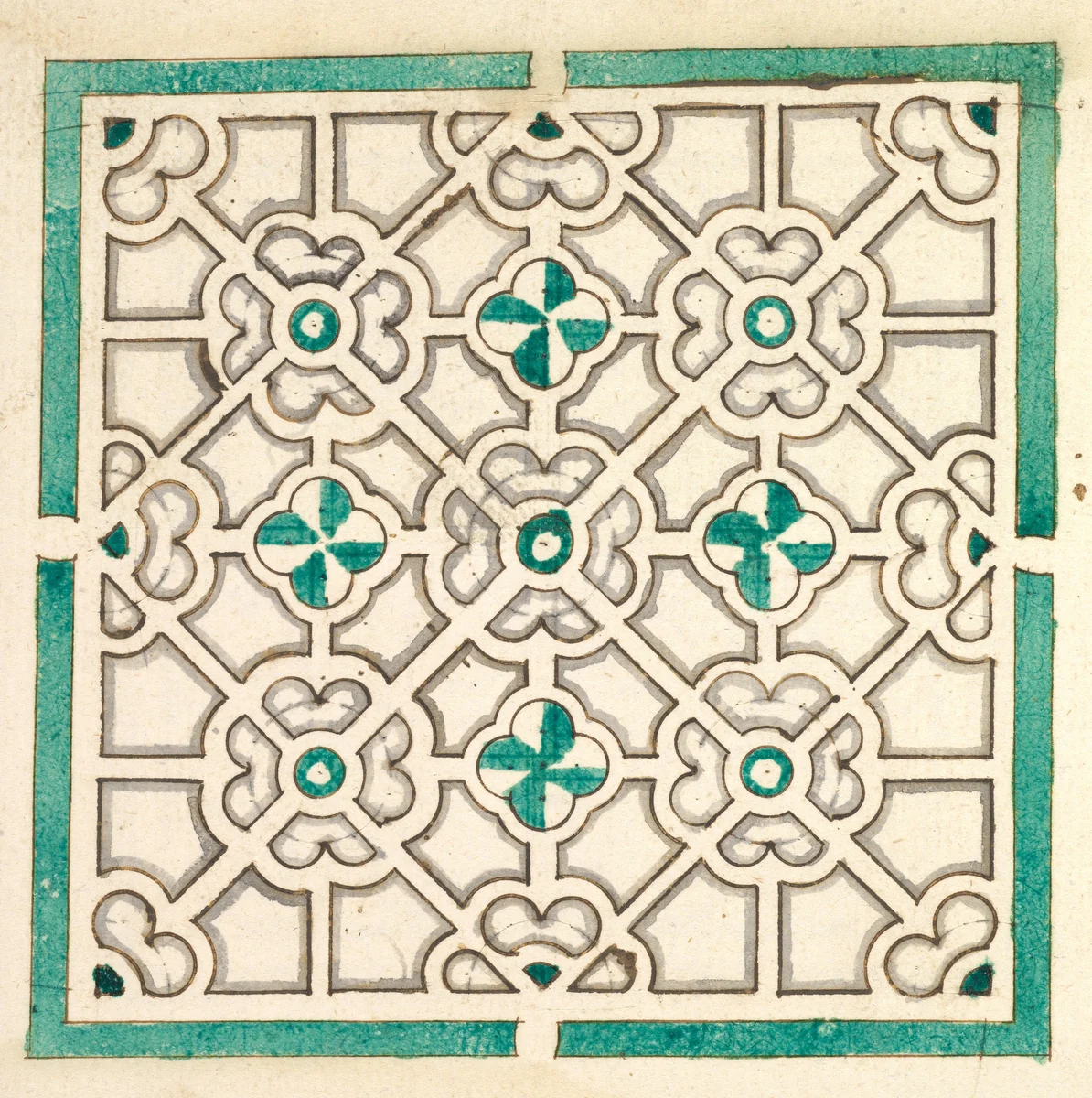 Layout for a Garden with Flower-shaped Floral Beds by Jörg Rurfinger, drawing, 1600-1700