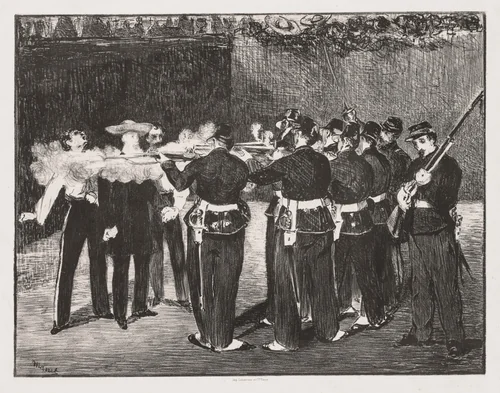 The Execution of Emperor Maximilian by Edouard Manet, print, 1867