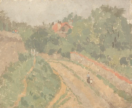 Rue Terre Neuve, Meudon by Gwen John, painting, 1915-1924