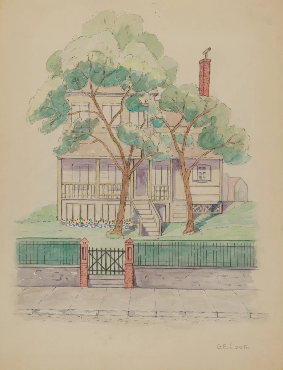 Stewart House by Gladys Cook, index of american design, 1936