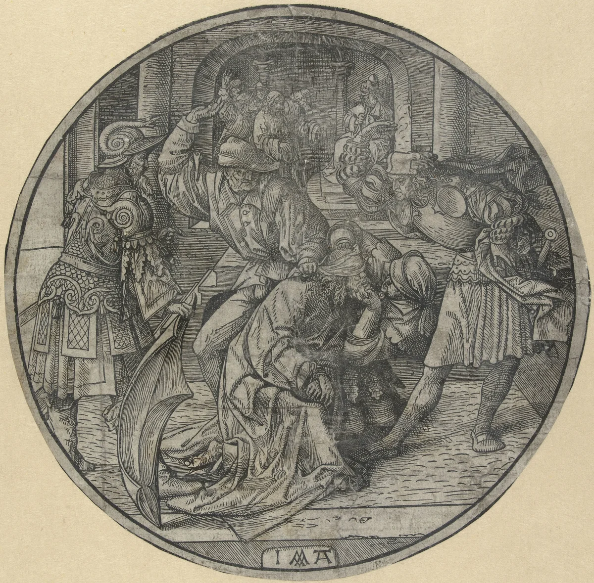 Bespotting van Christus by Unknown, print, 1517-1533