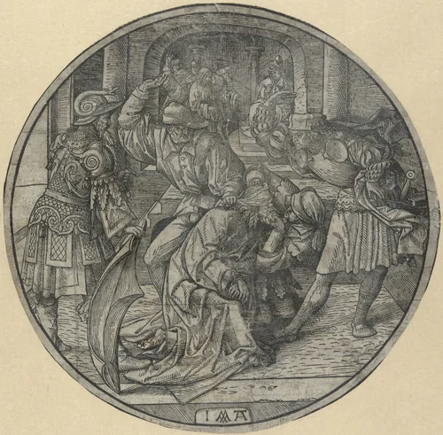 Bespotting van Christus by Unknown, print, 1517-1533