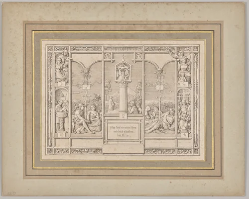 Capstone. John XX, 29 by Ferdinand Olivier, print, 1818-1823