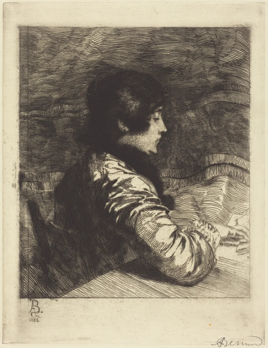 Madame Besnard by Albert Besnard, print, 1884