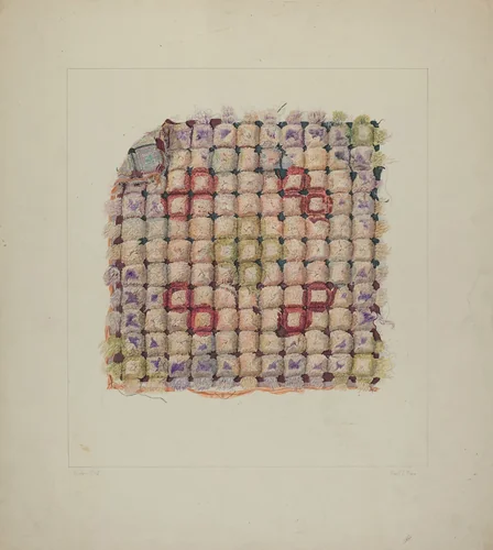 Wool Cushion Top by Frank J. Mace, index of american design, 1938