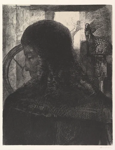 The Old Knight by Odilon Redon, print, 1896