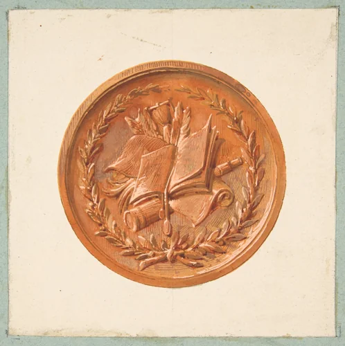 Allegory of the Arts by Jules-Edmond-Charles Lachaise, drawing, 1850-1900