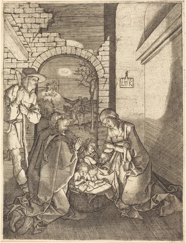 The Nativity by Ludwig Krug, print, 1516