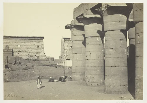 View at Luxor by Francis Frith, photograph, 1857